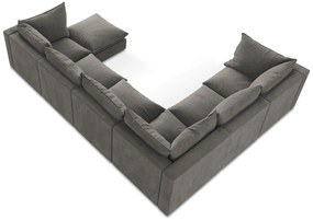 Тъмносив ъглов диван (ляв ъгъл/U форма) Manao – Makamii