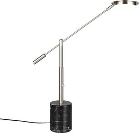 LED настолна лампа в черен и сребрист цвят (височина 65 cm) Fiore – Trio Select