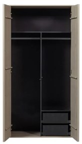 Кремав модулен шкаф от борова дървесина 100x200 cm Daily - vtwonen