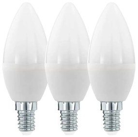 К-кт 3x LED Крушка C37 E14/6W/230V 3000K - Eglo 12884