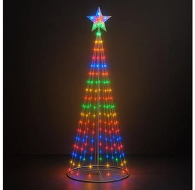 LED RGBW димируема външна коледна украса LED/4W/230V 180 cm IP44 + дистанционно управление