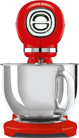 Планетарен миксер SMEG SMF03RDEU, 800 W, 4.8 л, 10 скорости, Функция за плавен старт, Крачета против хлъзгане, Червен