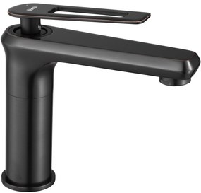 Смесител за мивка  REA Blade Old Black low