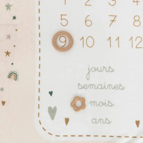 Одеяло за бебета Rainbow, 120x80 см, Бежов