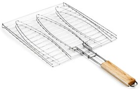 Скара за риба Muhler 1001835N, 27x26.5x50.5 см, Топлоизолирана дръжка, Инокс