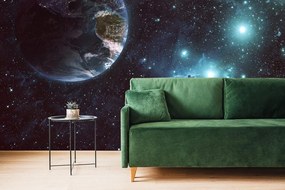 Самозалепващ тапет – Космос и земно кълбо