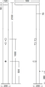 Душ NEDA with mixer