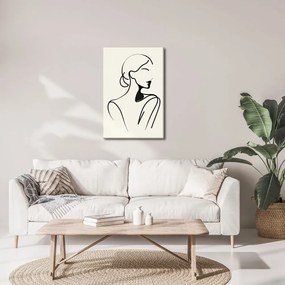 Картина на платно – Жена в минималистични линии
