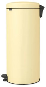 Кош за боклук с педал Brabantia NewIcon 1008852, 30 л, Плавно затваряне, Противоплъзгаща основа, Жълт