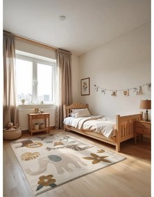 Кремав детски килим 160x235 cm Animal Safari – Hanse Home