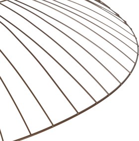 Смарт висяща лампа тъмен бронз с двоен абажур вкл. Wifi G95 - Pua