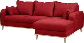 Червен ъглов диван (десен ъгъл) Beata - Ropez