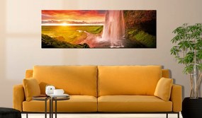 Платнен печат - водопад Seljalandsfoss 135x45