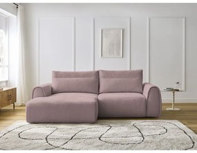 Светлорозов ъглов диван Aden – Bobochic Paris