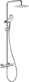 Душ комплект с термостатен смесител DRAGOR, лъскав хром