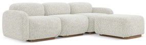 Кремав модулен ъглов диван (променлив) Ailani – Makamii