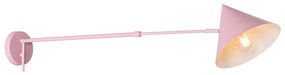 Дизайнерски стенен аплик розов регулируем - Triangolo