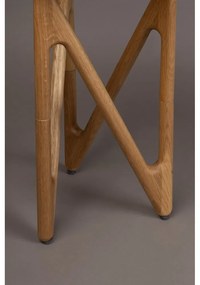 Кръгла странична масичка със стъклен плот ø 40 cm Naia – Dutchbone