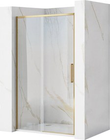 Врати за душ кабини REA Rapid Slide 120 Gold Brush