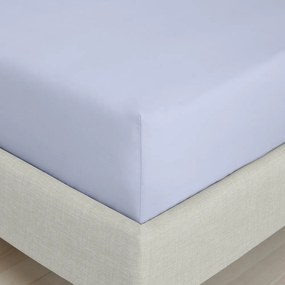 Еластичен чаршаф от памук перкал в цвят лавандула 150x200 cm Cotton Percale – Bianca
