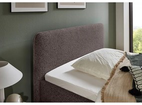 Антрацитно двойно легло 140x200 cm тапицирано с място за съхранение с включена подматрачна рамка Primo – Meise Möbel