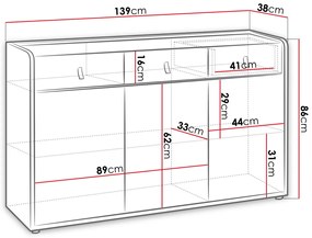 Самоа тоалетна-Дължина: 139 см.