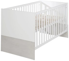 Детско легло в бяло и светлосиво 70x140 cm Julia - Roba