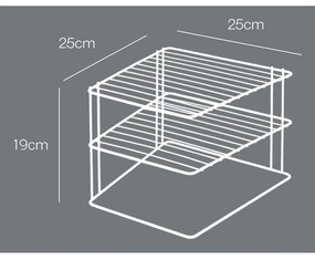 Стоманен допълнителен рафт в сребрист цвят 25x25 cm Palio – Metaltex