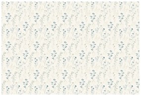 Фототапет – Нежни сини цветчета на бежово