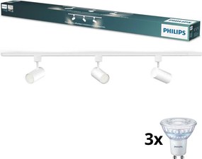 Philips - LED димируемо точково осветително тяло за шинна система EASYLINK 3xGU10/6,2W/230V 1m бяло
