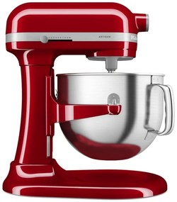 Планетарен миксер KitchenAid Artisan 5KSM70SHXEER, 375 W, 6.6 л, 11 скорости, 67 точки на допир, Повдигане на купата, Специална скорост Fold, Flex Edge, Червен
