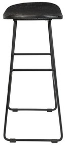 Черен бар стол 2 бр. (височина на седалката 62 cm) Tangle – White Label