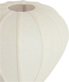 Кремава метална настолна лампа с текстилен абажур (височина 36 cm) Kyzo – Light &amp; Living