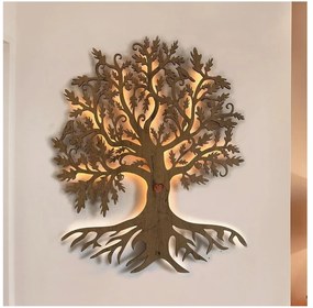 Li-Go 5729/DUB2 - LED стенна декорация със сензор LED/10W/5V 90x110 см дъб