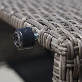 Сив градински холов комплект от изкуствен ратан за 4 души Drammen - Bonami Selection