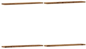856297 vidaXL Стенни рафтове 4 бр старо дърво 60x20x1,5 см инженерно дърво