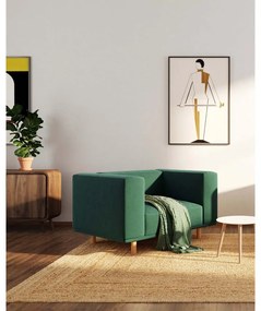 Кресло от тъмнозелено кадифе Kukumo - Ame Yens