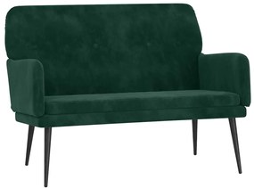 351416 vidaXL Пейка, тъмнозелена, 108x79x79 см, кадифе