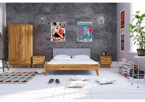 Дъбов гардероб 90x180 cm Greg - The Beds