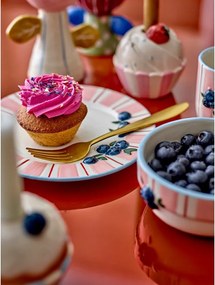 Розови/кремави десертни глинени чинии в комплект 4 бр. ø 20,5 cm Carry – Bloomingville