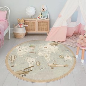 Детско килимче за игра подходящо за пране ø150 cm Vintage World – Mila Home