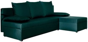 Ъглов диван Nogi-Зелена