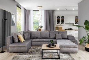 Ъглов диван Ginny-Gray Dark-Right