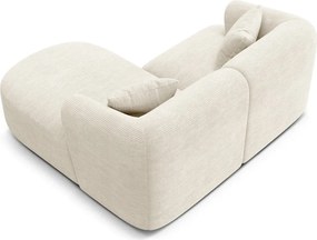 Бежов ъглов диван от рипсено кадифе (десен ъгъл) Campi – Cosmopolitan Design