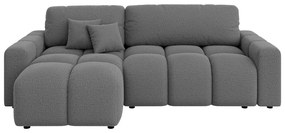 Сив разтегателен ъглов диван (променлив) Luki – Ropez