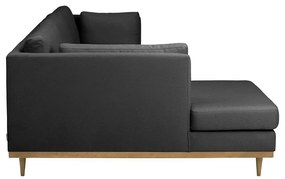 Тъмно сив ъглов диван , ляв ъгъл Larsen - Max Winzer