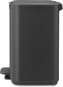 Тъмносиво стоманено кошче за боклук с педал 7 l Bo – Brabantia