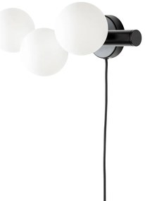 Черно-бял стенна лампа Monica – White Label