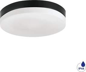 Плафониера за баня PILLS, ø190, черен, 1хЕ27