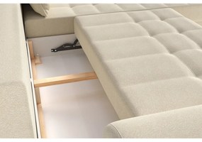 Кремав разтегателен ъглов диван (десен ъгъл) Balitco – Ropez